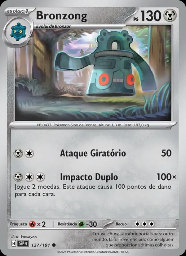 Bronzong, carta 127 de Fagulhas Impetuosas