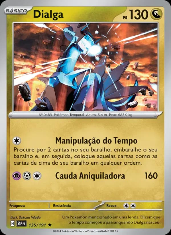 Dialga, carta 135 de Fagulhas Impetuosas
