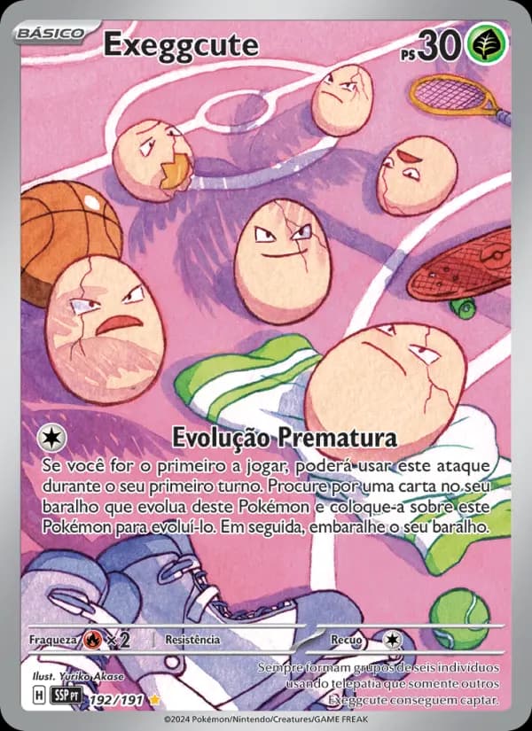 Exeggcute, carta 192 de Fagulhas Impetuosas