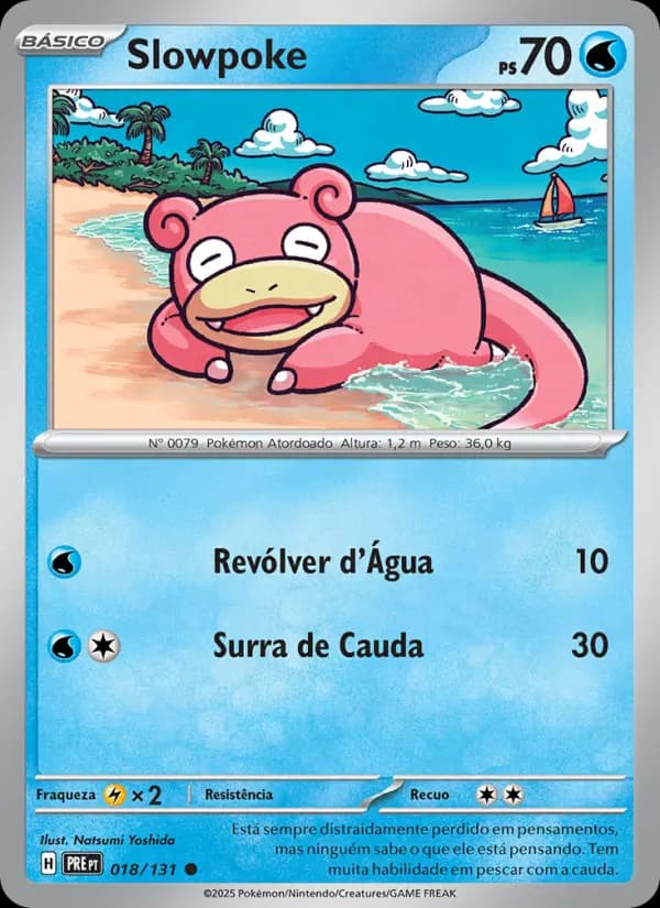 Slowpoke, carta 018 de Evoluções Prismáticas