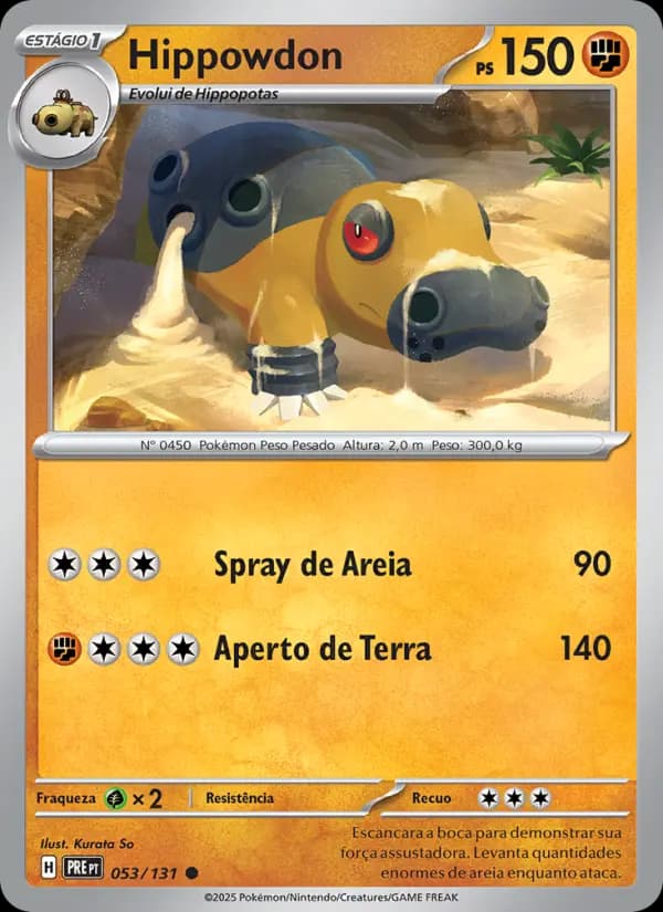Hippowdon, carta 053 de Evoluções Prismáticas