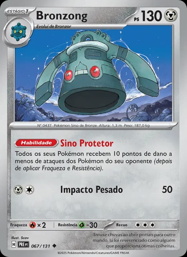 Bronzong, carta 067 de Evoluções Prismáticas