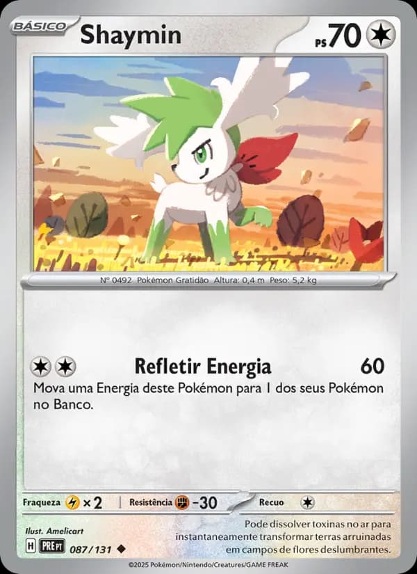 Shaymin, carta 087 de Evoluções Prismáticas