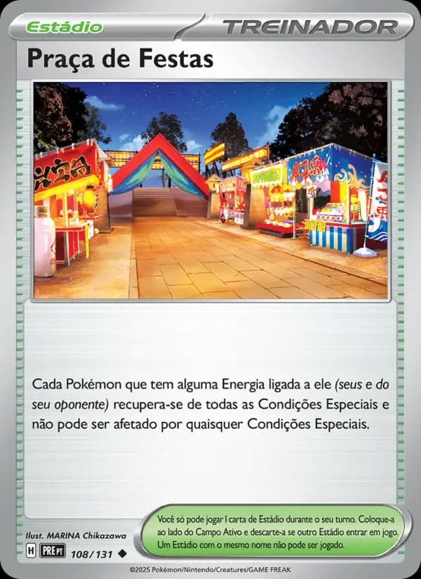 Praça de Festas, carta 108 de Evoluções Prismáticas
