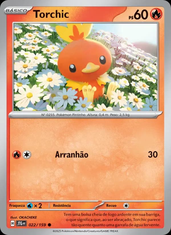 Torchic, carta 022 de Amigos de Jornada