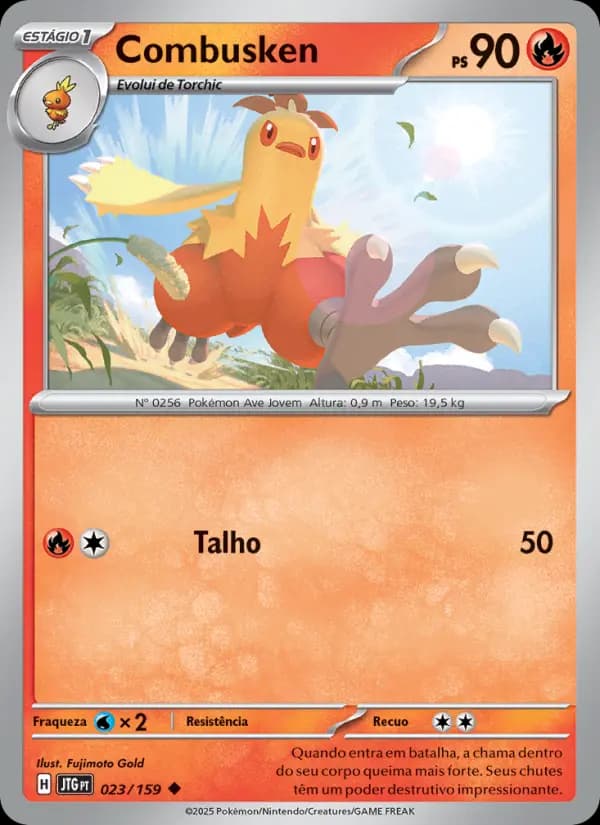 Combusken, carta 023 de Amigos de Jornada