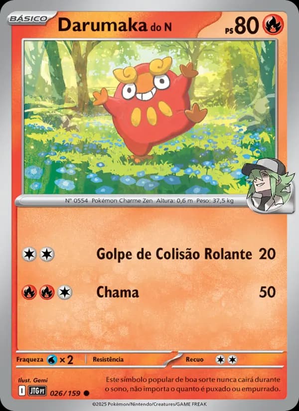 Darumaka do N, carta 026 de Amigos de Jornada