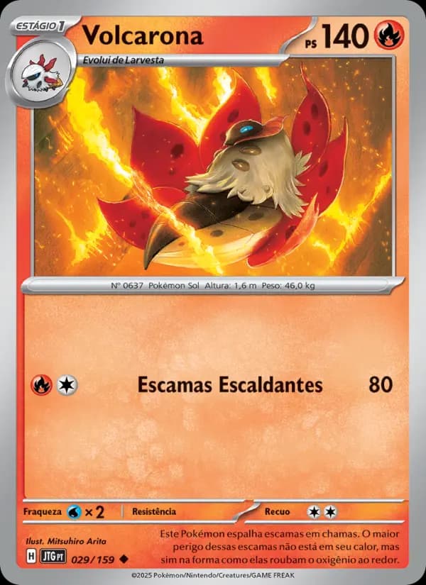 Volcarona, carta 029 de Amigos de Jornada