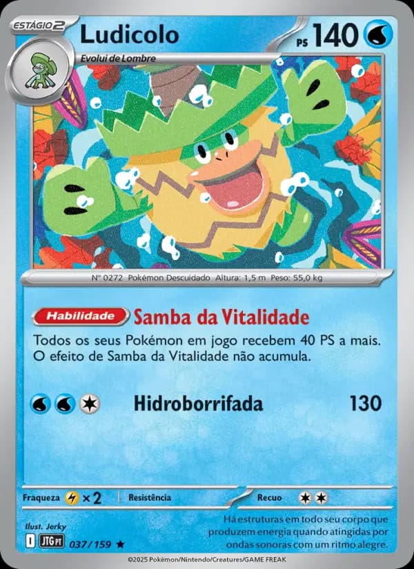 Ludicolo, carta 037 de Amigos de Jornada