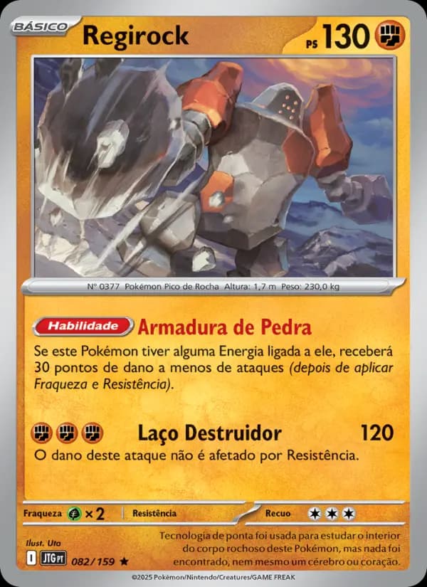 Regirock, carta 082 de Amigos de Jornada