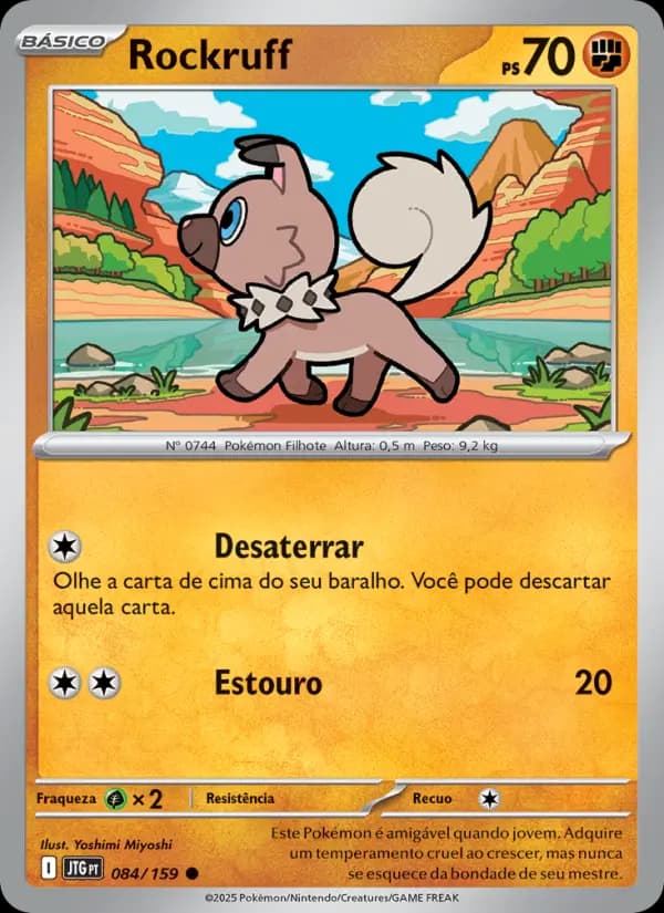 Rockruff, carta 084 de Amigos de Jornada