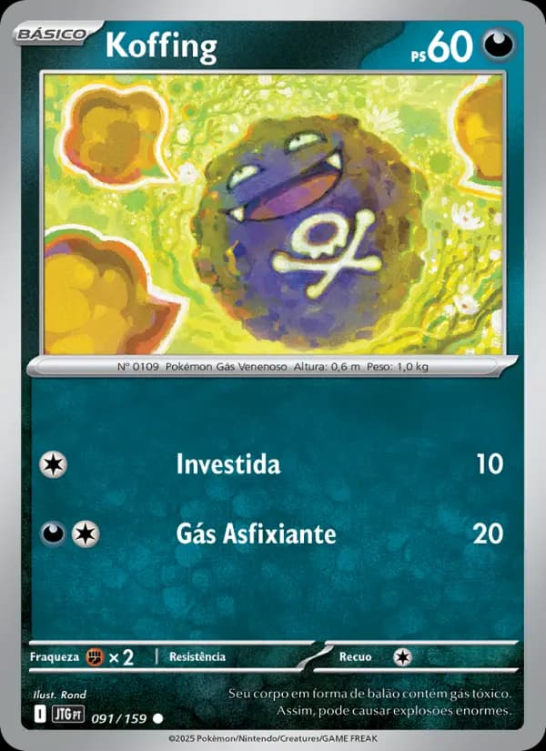 Koffing, carta 091 de Amigos de Jornada