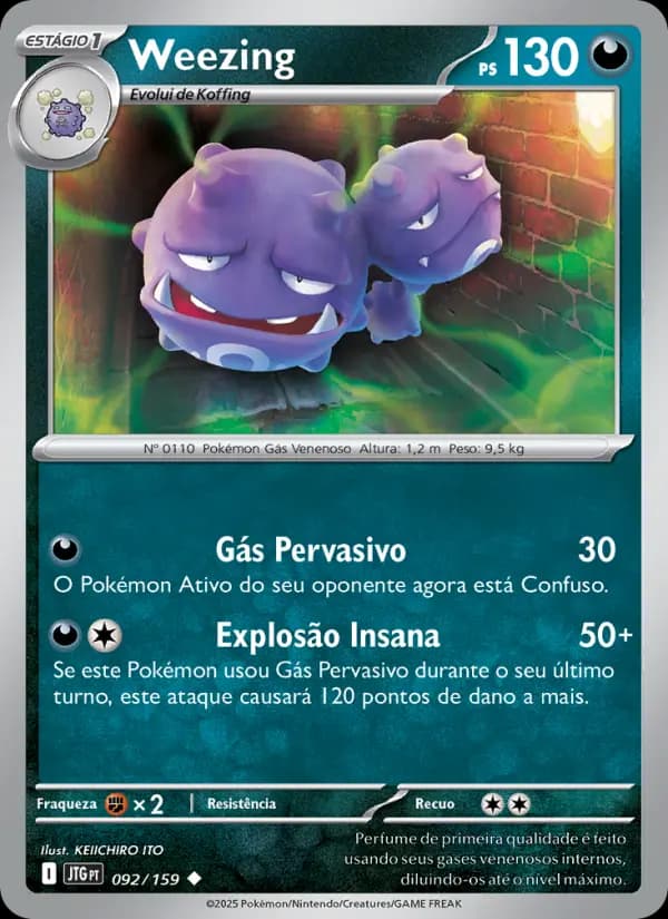 Weezing, carta 092 de Amigos de Jornada