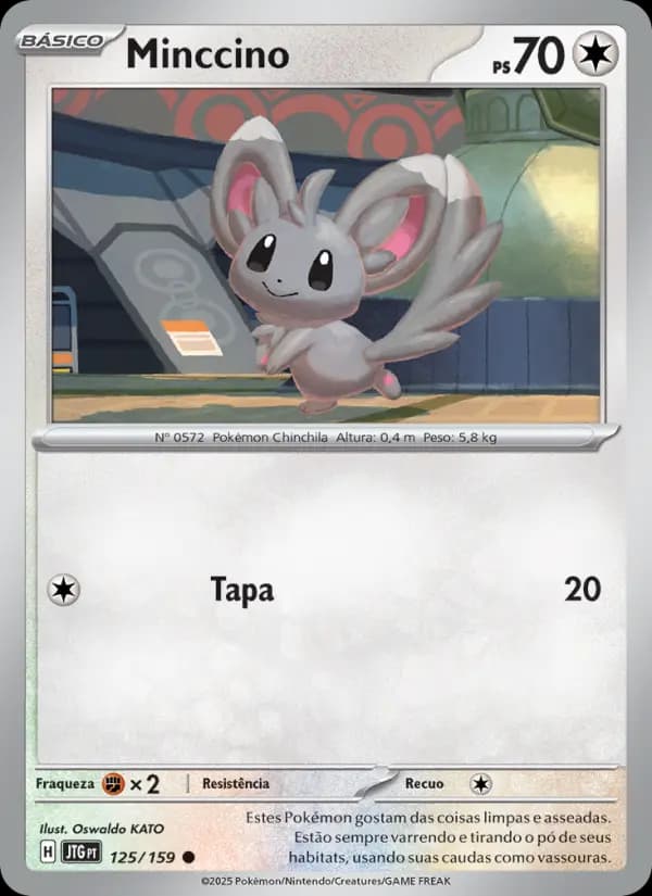 Minccino, carta 125 de Amigos de Jornada