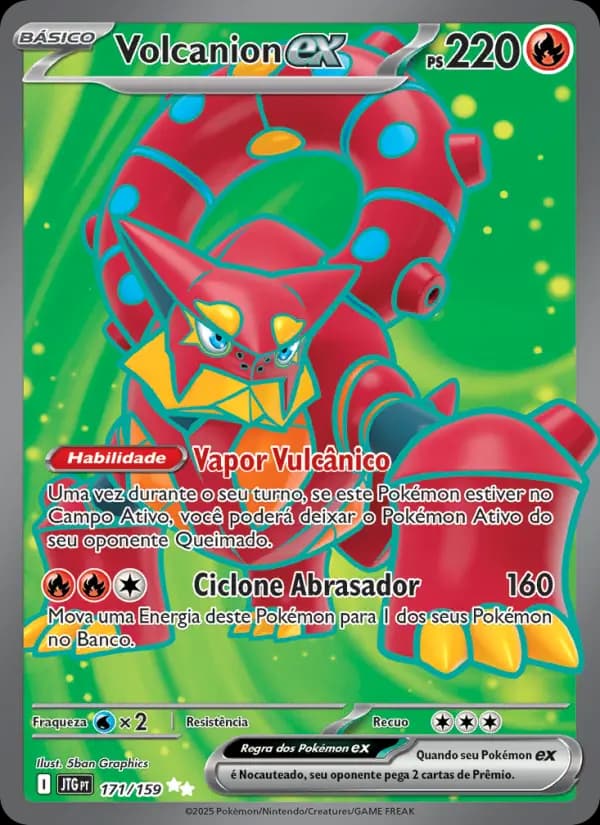 Volcanion ex, carta 171 de Amigos de Jornada