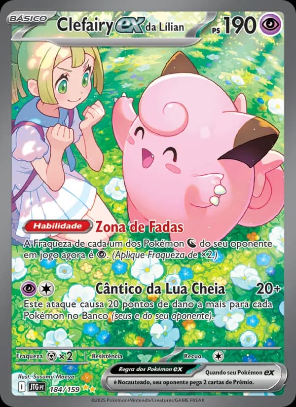 Clefairy ex da Lílian, carta 184 de Amigos de Jornada