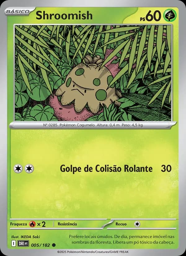 Shroomish, carta 005 de Rivais Predestinados