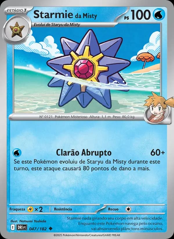 Starmie da Misty, carta 047 de Rivais Predestinados