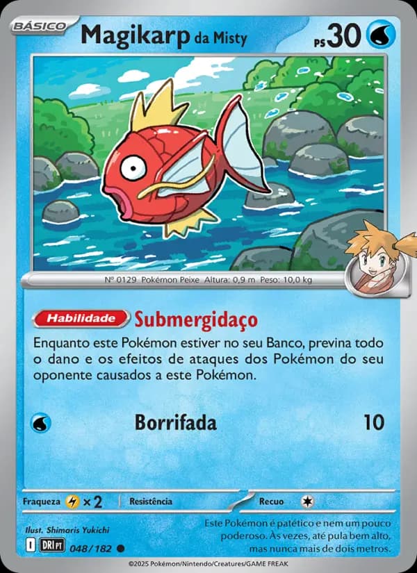 Magikarp da Misty, carta 048 de Rivais Predestinados