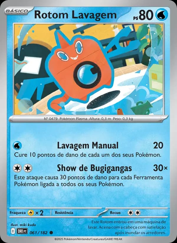 Rotom Lavagem, carta 061 de Rivais Predestinados