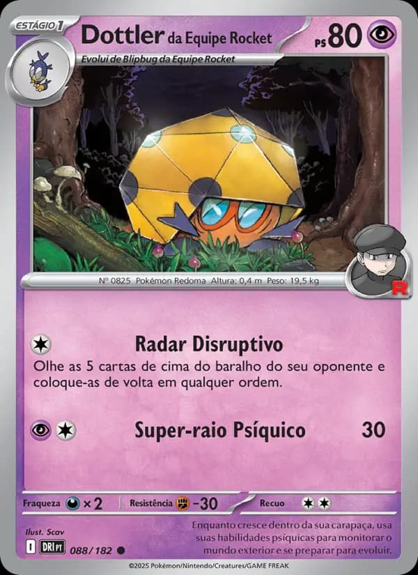 Dottler da Equipe Rocket, carta 088 de Rivais Predestinados