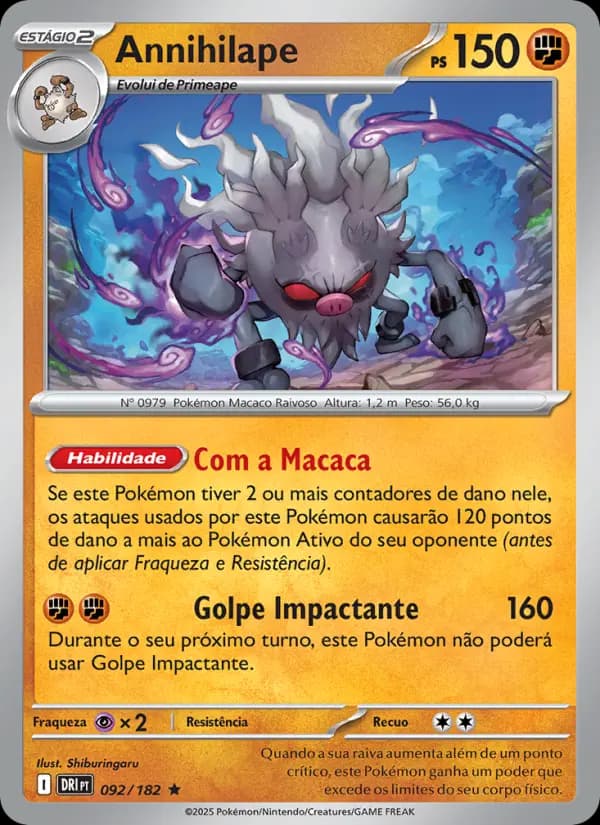 Annihilape, carta 092 de Rivais Predestinados