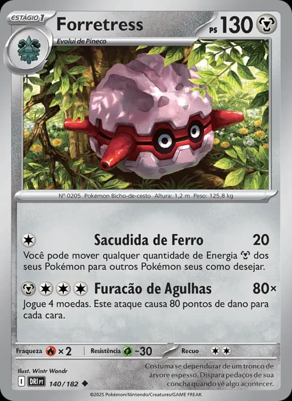 Forretress, carta 140 de Rivais Predestinados