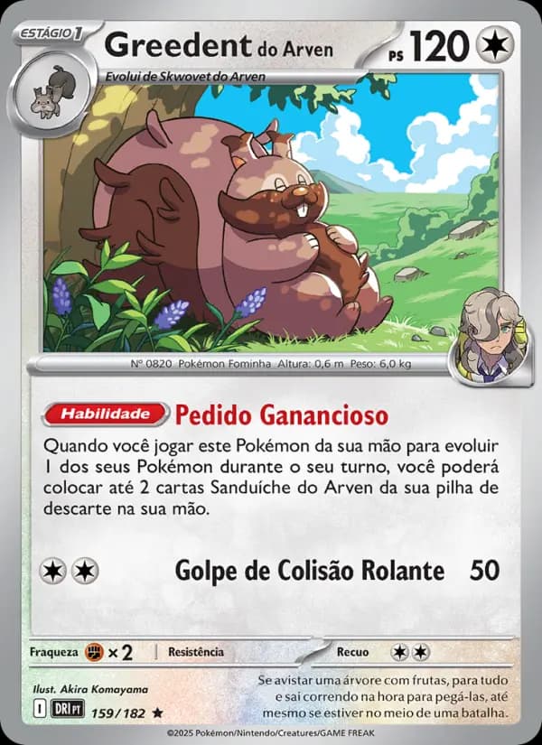 Greedent do Arven, carta 159 de Rivais Predestinados