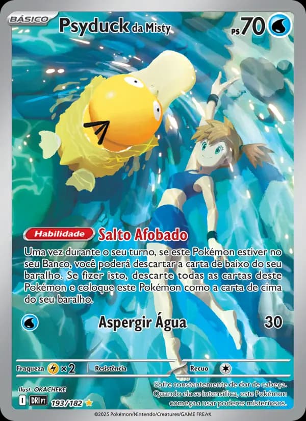 Psyduck da Misty, carta 193 de Rivais Predestinados