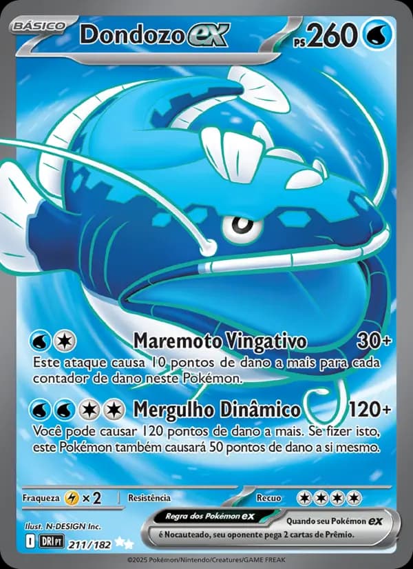 Dondozo ex, carta 211 de Rivais Predestinados