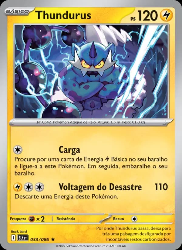Thundurus, carta 033 de Raio Preto