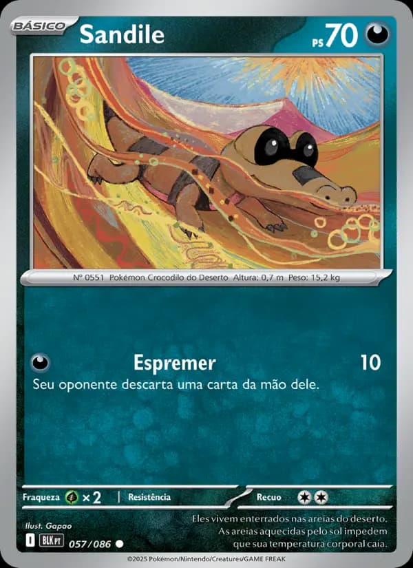 Sandile, carta 057 de Raio Preto