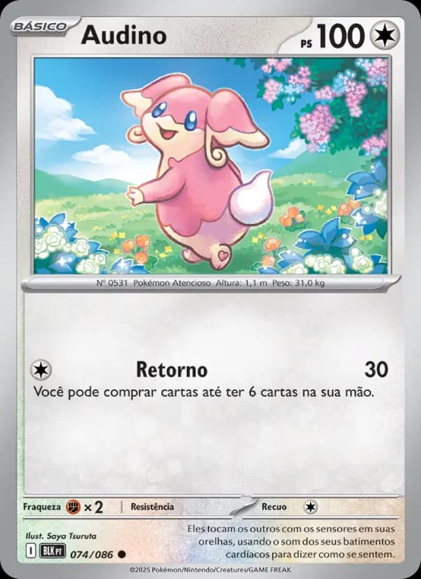 Audino, carta 074 de Raio Preto
