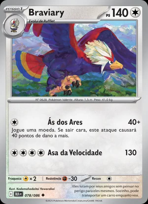 Braviary, carta 078 de Raio Preto