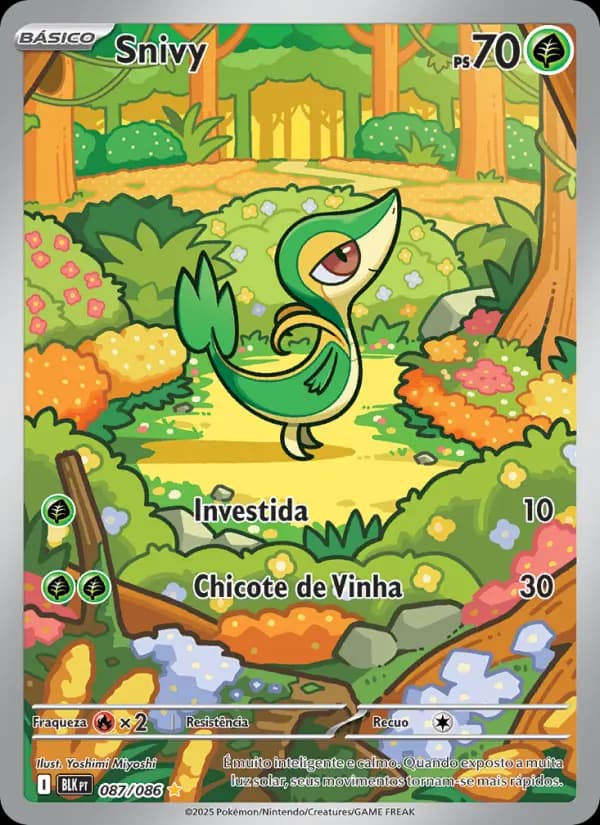 Snivy, carta 087 de Raio Preto