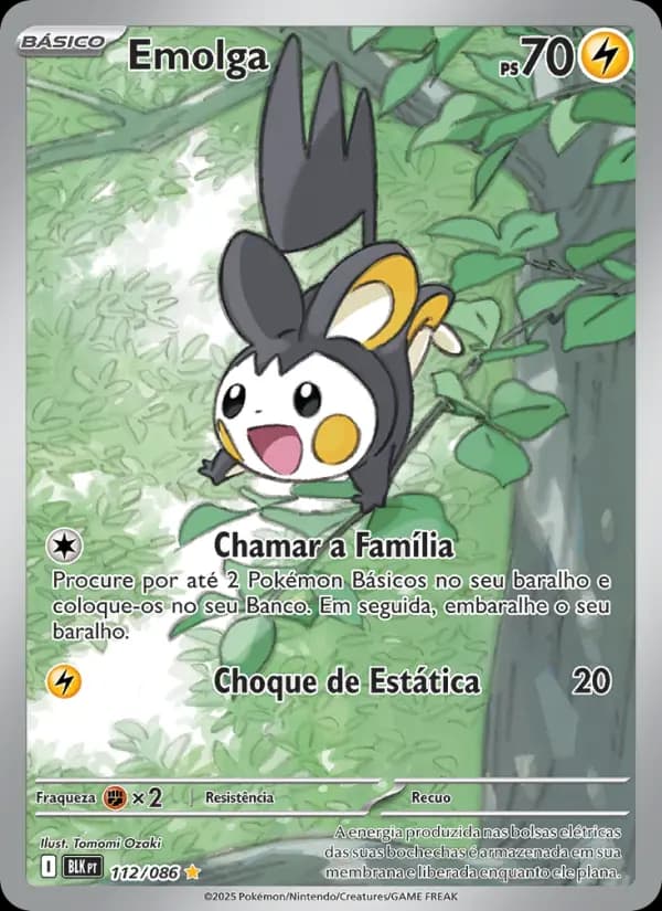 Emolga, carta 112 de Raio Preto