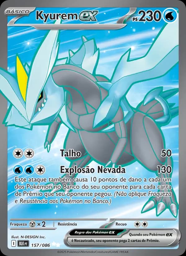 Kyurem ex, carta 157 de Raio Preto