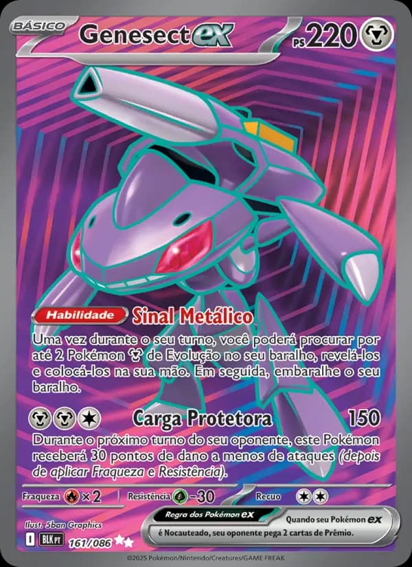 Genesect ex, carta 161 de Raio Preto
