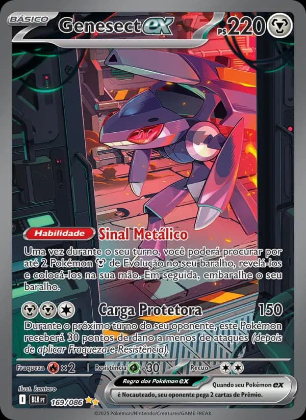 Genesect ex, carta 169 de Raio Preto