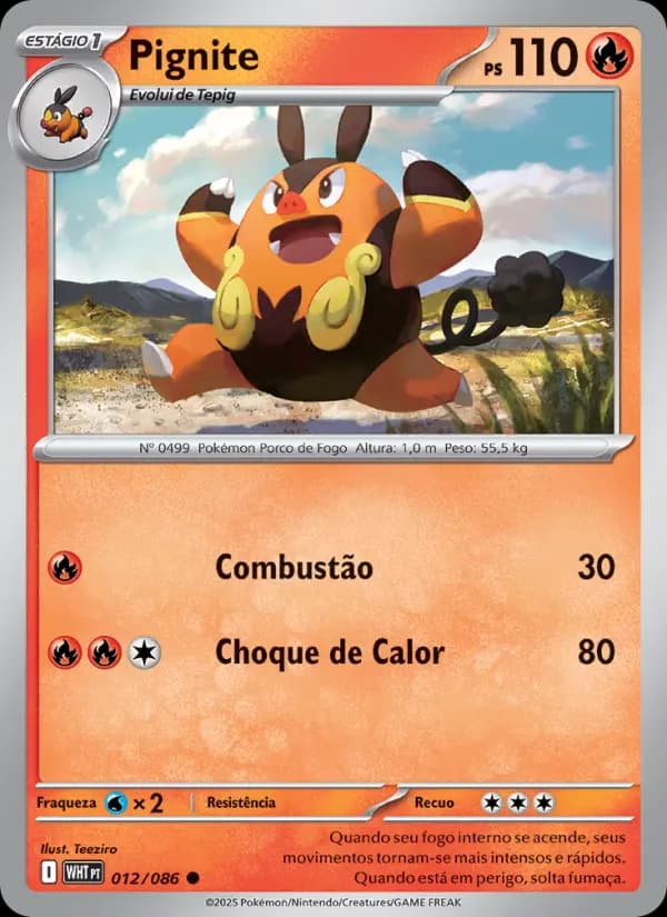 Pignite, carta 012 de Fogo Branco