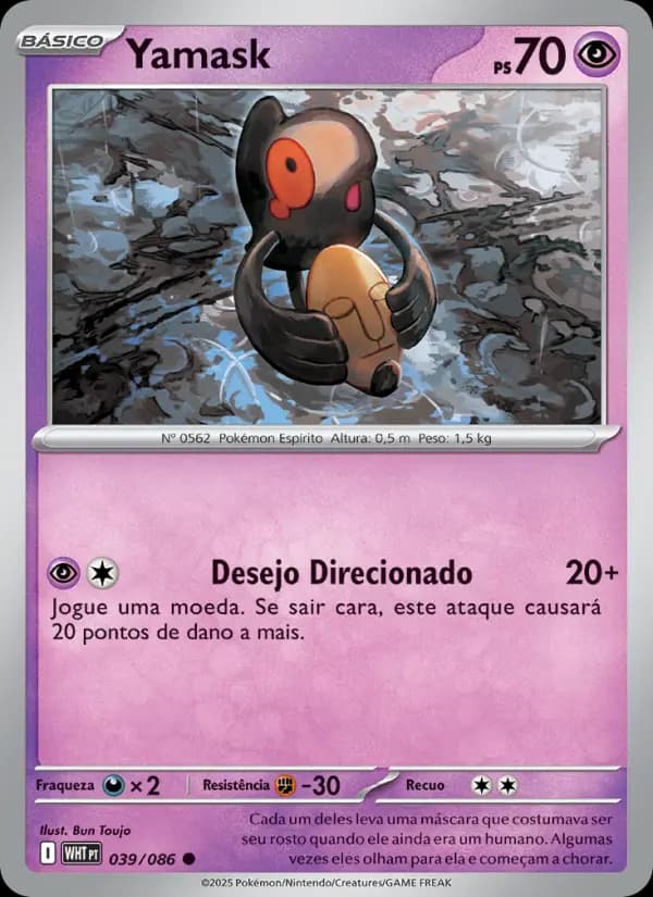 Yamask, carta 039 de Fogo Branco