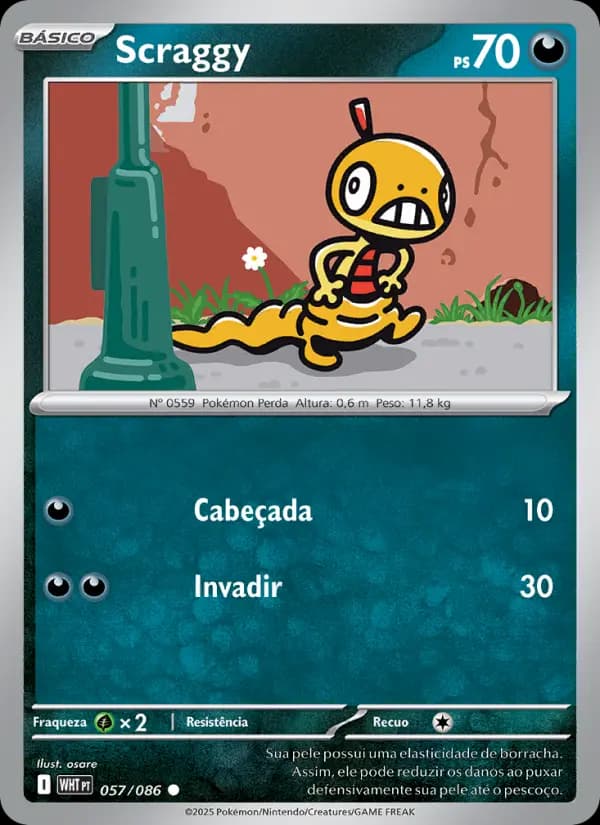Scraggy, carta 057 de Fogo Branco