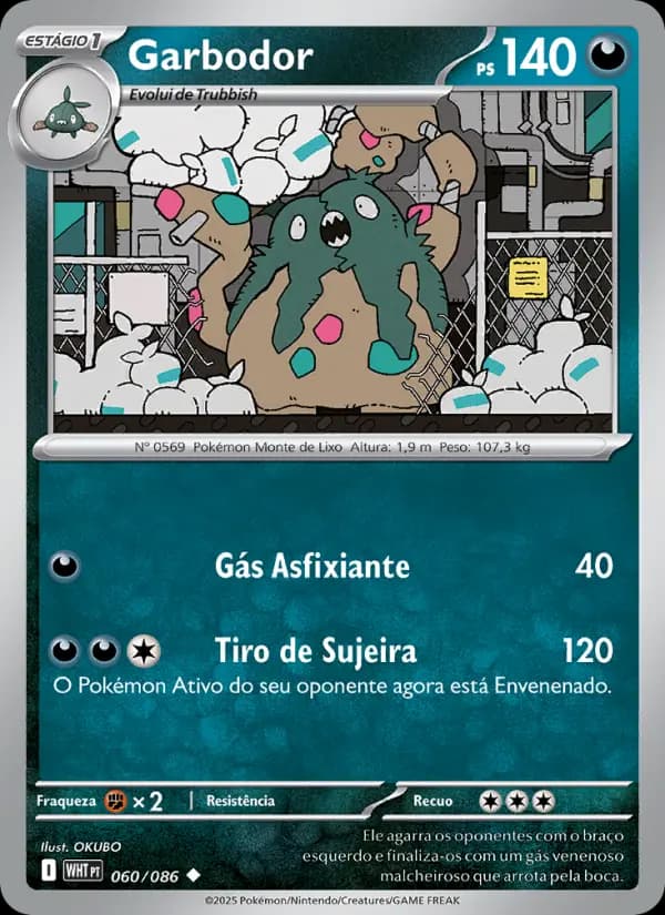 Garbodor, carta 060 de Fogo Branco