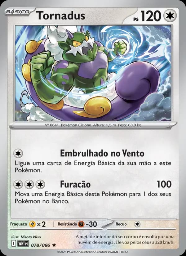Tornadus, carta 078 de Fogo Branco