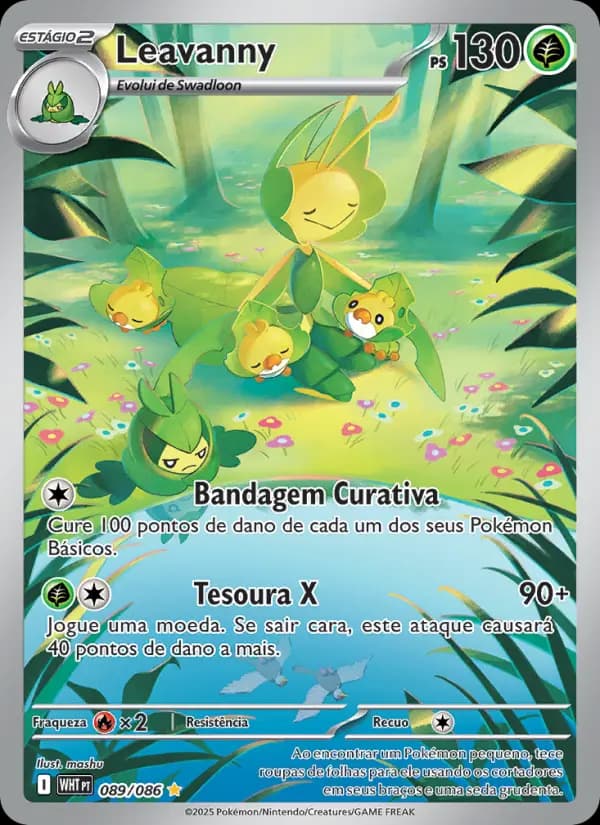 Leavanny, carta 089 de Fogo Branco