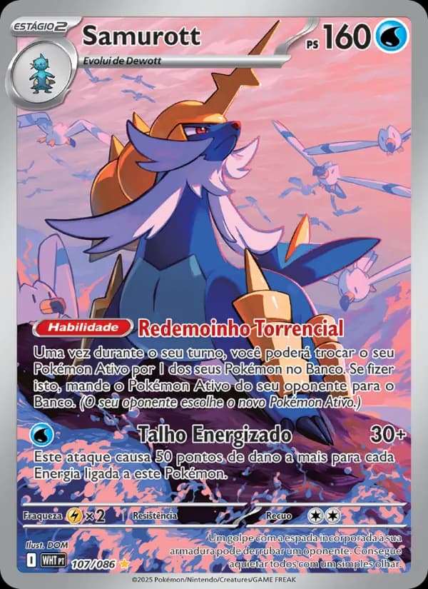 Samurott, carta 107 de Fogo Branco