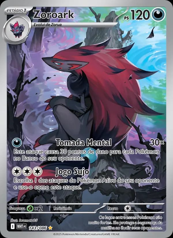 Zoroark, carta 143 de Fogo Branco