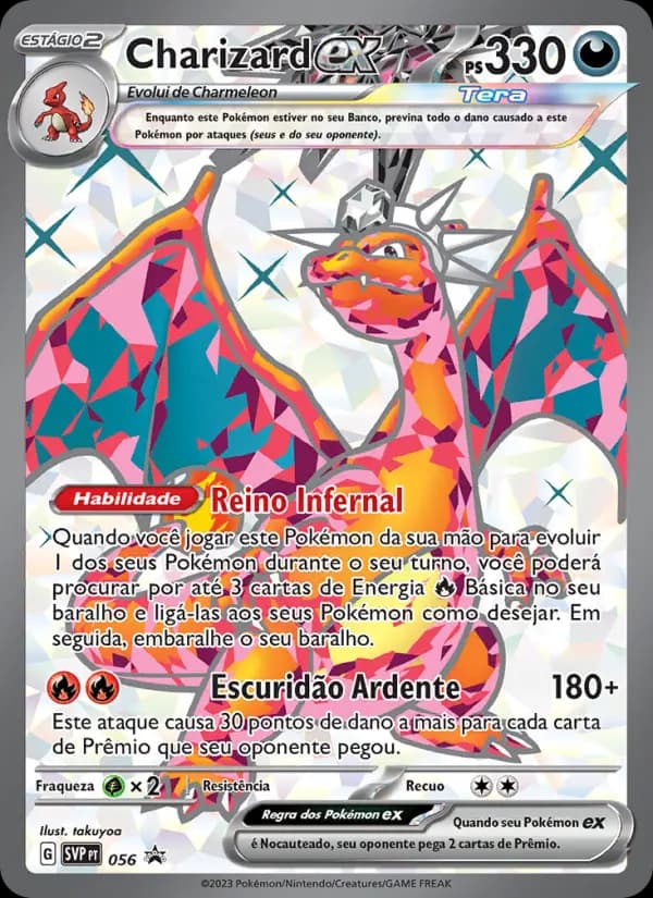 Charizard ex, carta 056 de SVP Black Star Promos