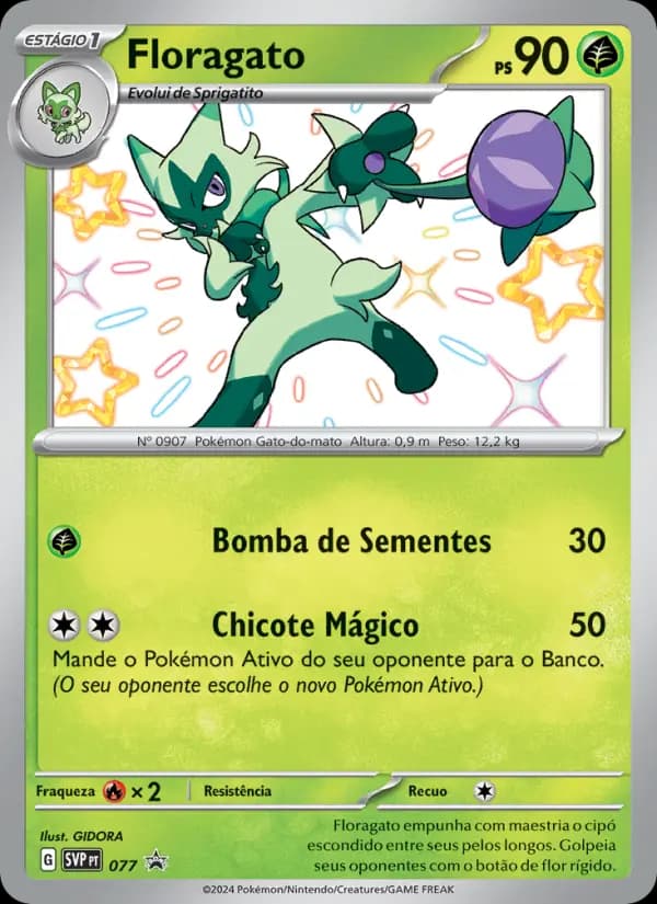 Floragato, carta 077 de SVP Black Star Promos