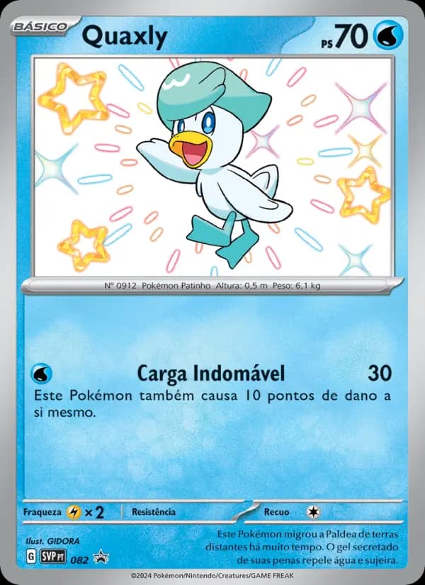 Quaxly, carta 082 de SVP Black Star Promos